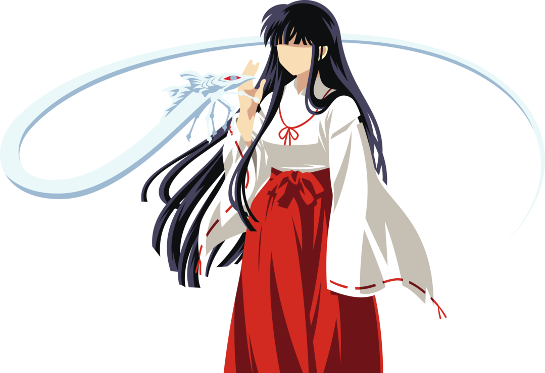 Kikyo Minimalism By Carionto - Kikyo Inuyasha Png Clipart (1079x740), Png Download