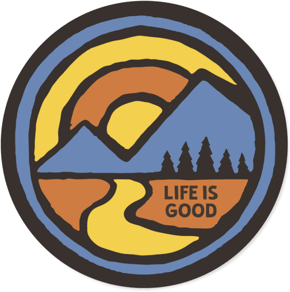 Life Is Good Tire Cover , Png Download - Jeep Tire Covers Mountains Clipart (564x568), Png Download