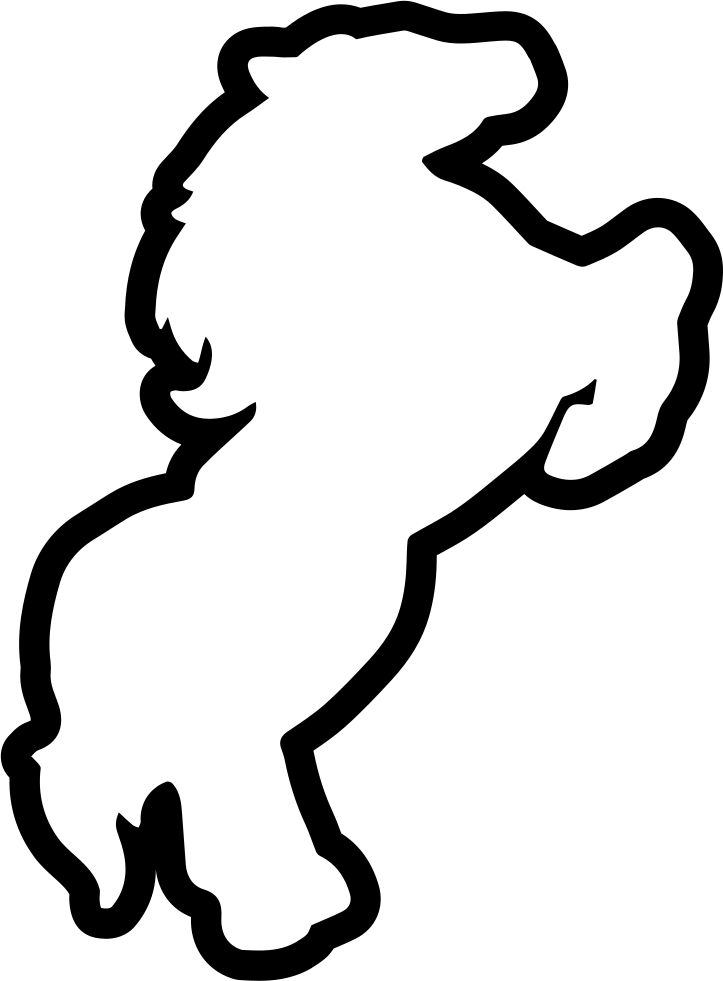 Horse Outline Raising Feet Side View Comments Clipart (723x981), Png Download