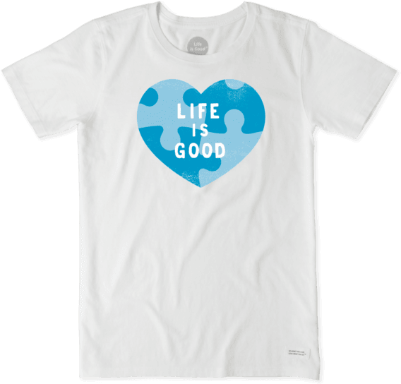 Life Is Good Special Edition Autism Awareness Tees - T-shirt Clipart (570x570), Png Download