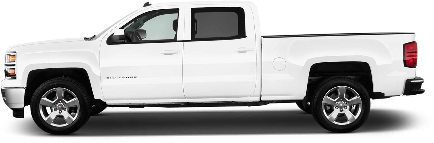 Rim Drawing Chevy Box - 2018 Chevy Silverado Side Clipart (2048x1360), Png Download