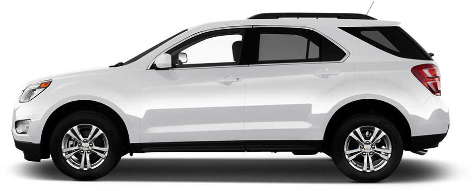 2016 Chevrolet Equinox Side View - White Chevy Equinox 2014 Clipart (1000x1000), Png Download