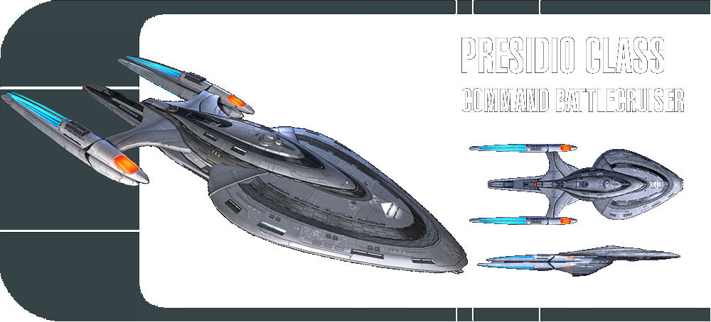 With The Ceasefire In The Federation And Klingon War - Presidio Command Battlecruiser Clipart (1000x454), Png Download