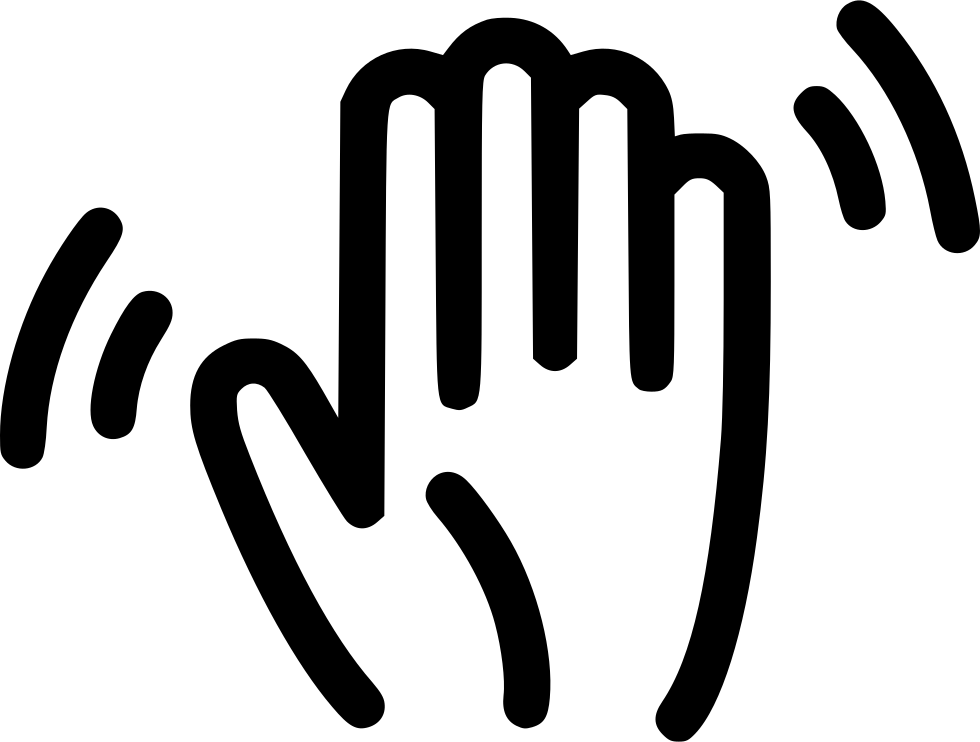 Hand Wave Png - Good Bye Hand Png Clipart (980x742), Png Download