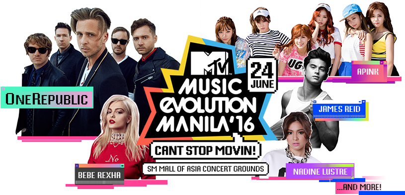 Mtv Music Evolution Manila 2016 Clipart (960x480), Png Download