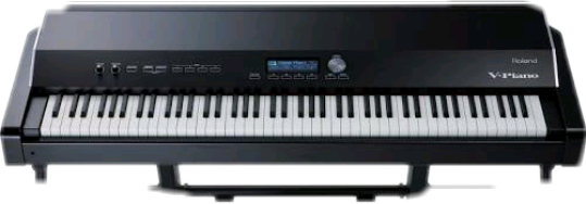 Roland V Piano Clipart (539x188), Png Download