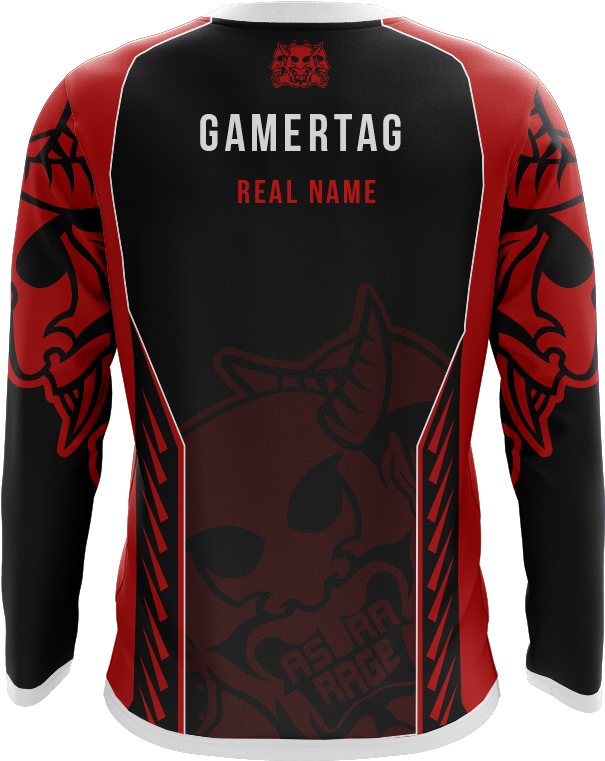 Asura Rage Long Sleeve - Long-sleeved T-shirt Clipart (1000x1000), Png Download