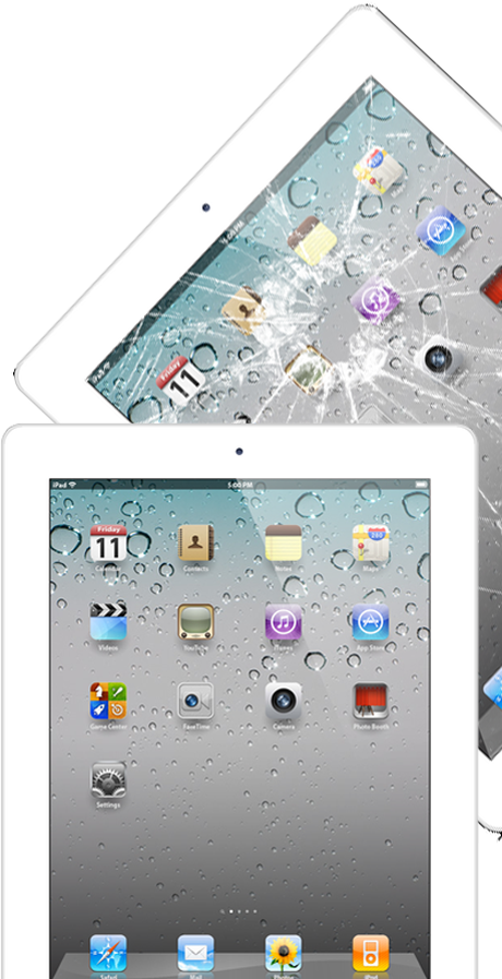 Original Ipad Repair - Apple Ipad 2 Clipart (460x897), Png Download
