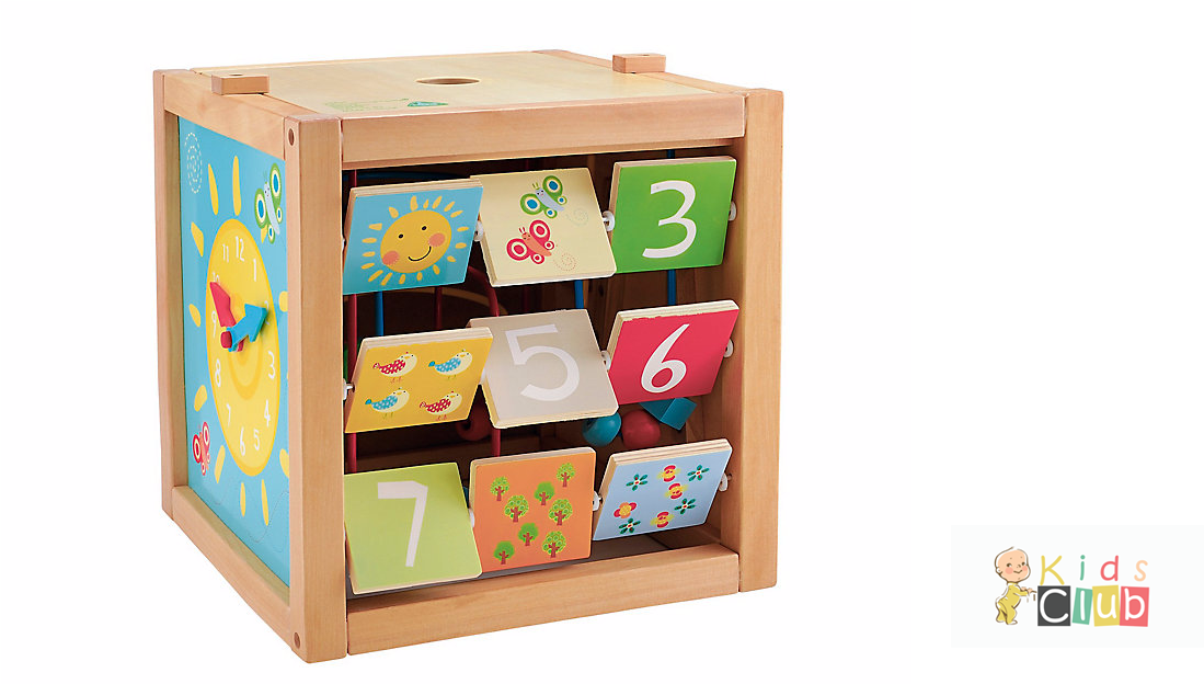 Previous Next - Elc Giant Wooden Activity Cube Clipart (1366x623), Png Download