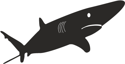 14733186421 Sea Animals 01 - Requiem Shark Clipart (612x792), Png Download