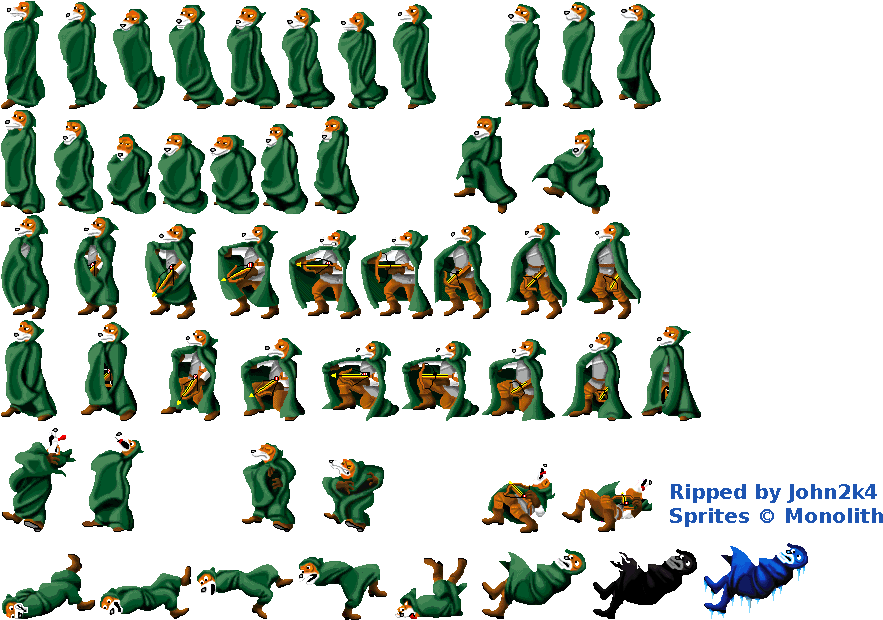 Thief Video Game Sprites, Pc Computer, Claws, Computers - Captain Claw Sheet Clipart (883x620), Png Download