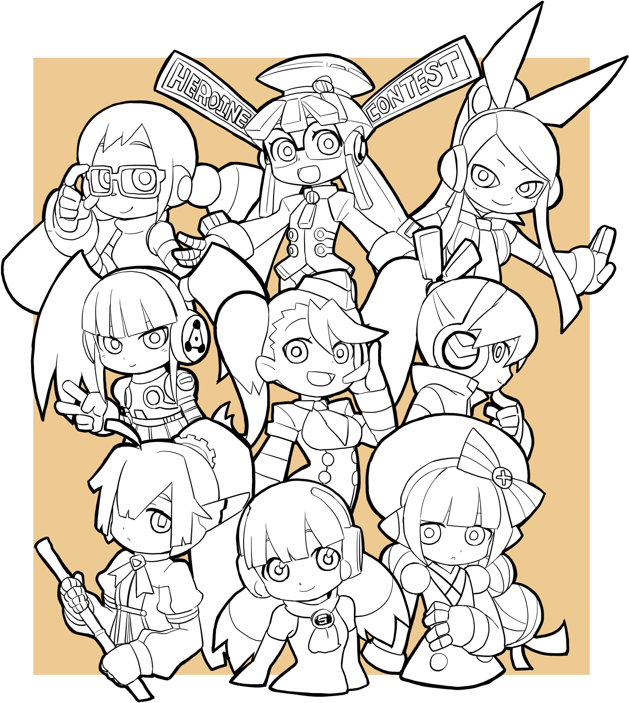 The Next Megaman Robot Masters - Cartoon Clipart (1500x1500), Png Download