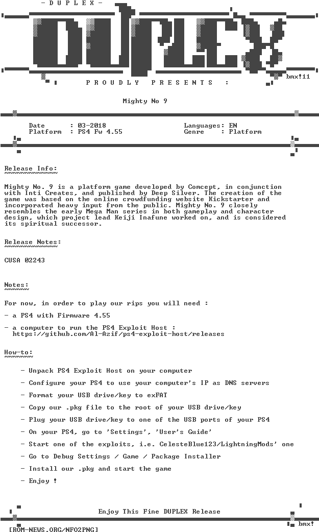 Mighty - No - 9 - Ps4-duplex - - Playstation 4 Clipart (632x1056), Png Download