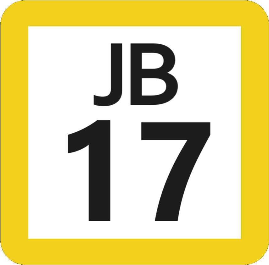 Jr Jb-17 Station Number - Sign Clipart (1024x1232), Png Download