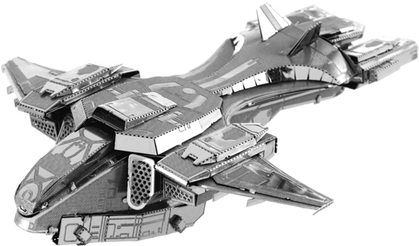 Picture Of Unsc Pelican - Halo Pelican Metal Earth Clipart (620x497), Png Download