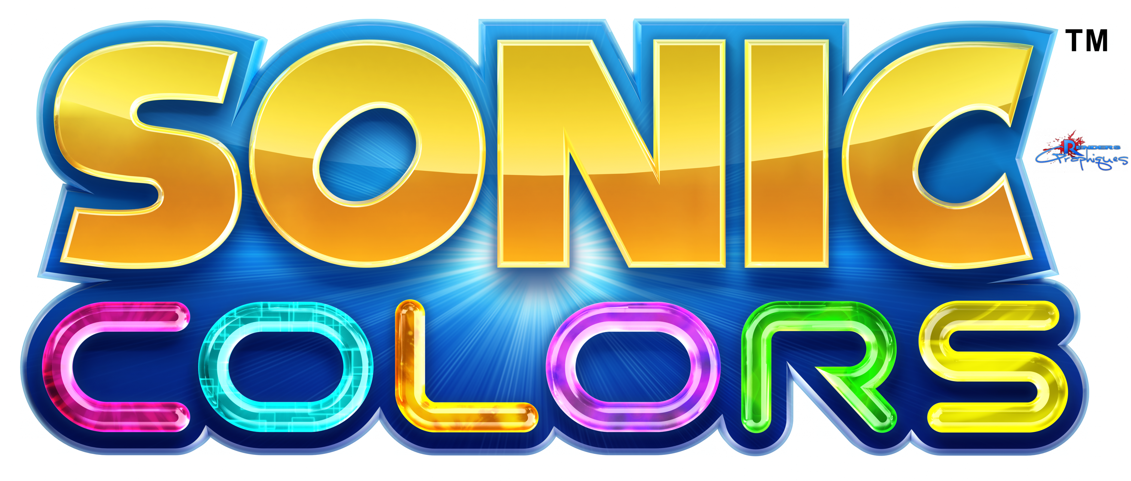 Sonic Colors Logo - Sonic Colors Wii Clipart (3764x1600), Png Download