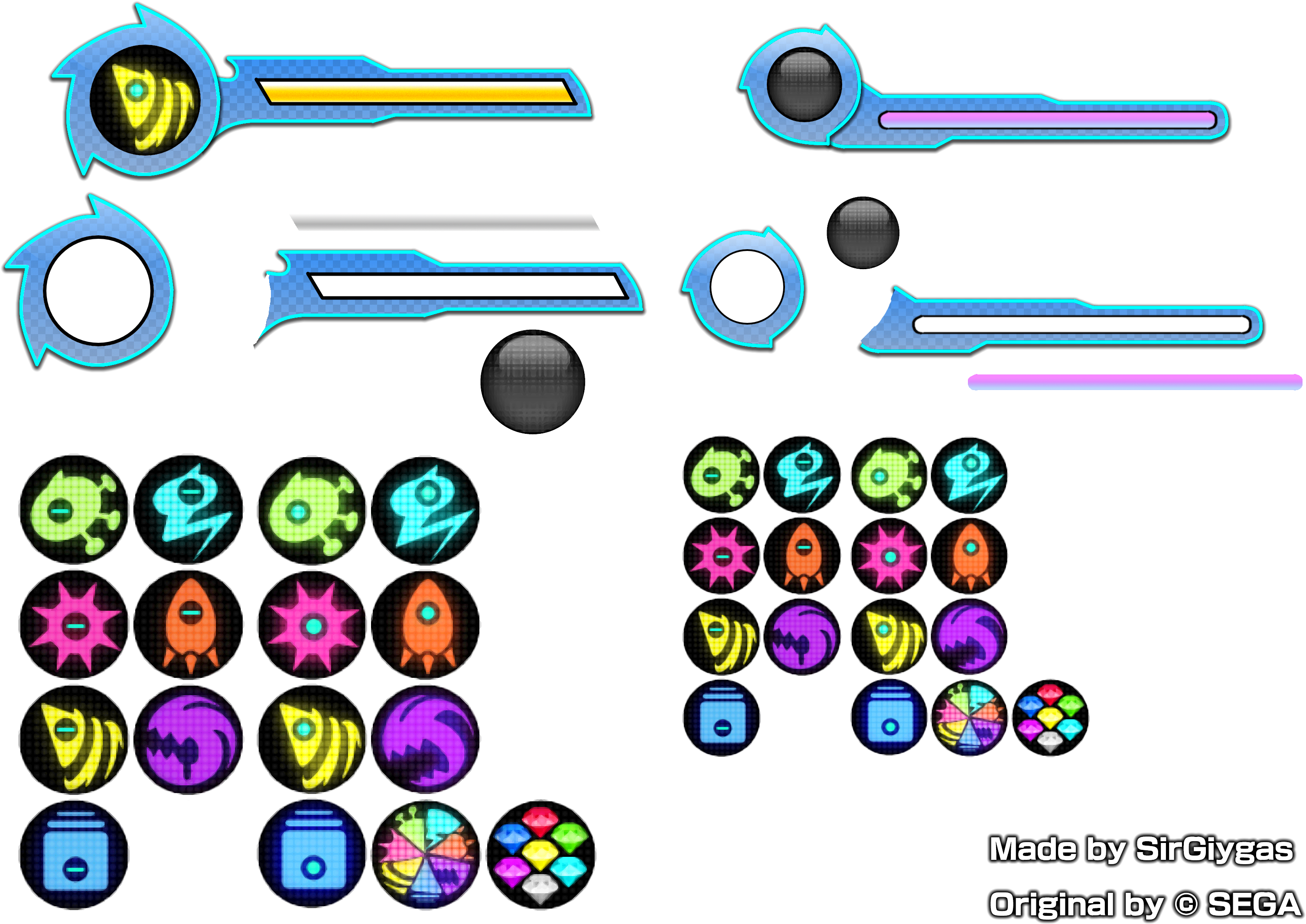 Sonic '06 Hud Bars - Sonic Colors Boost Bar Clipart - Large Size Png I...