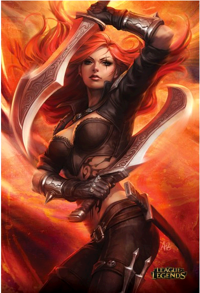 Katarina - League Of Legends Katarina Poster Clipart (570x570), Png Download