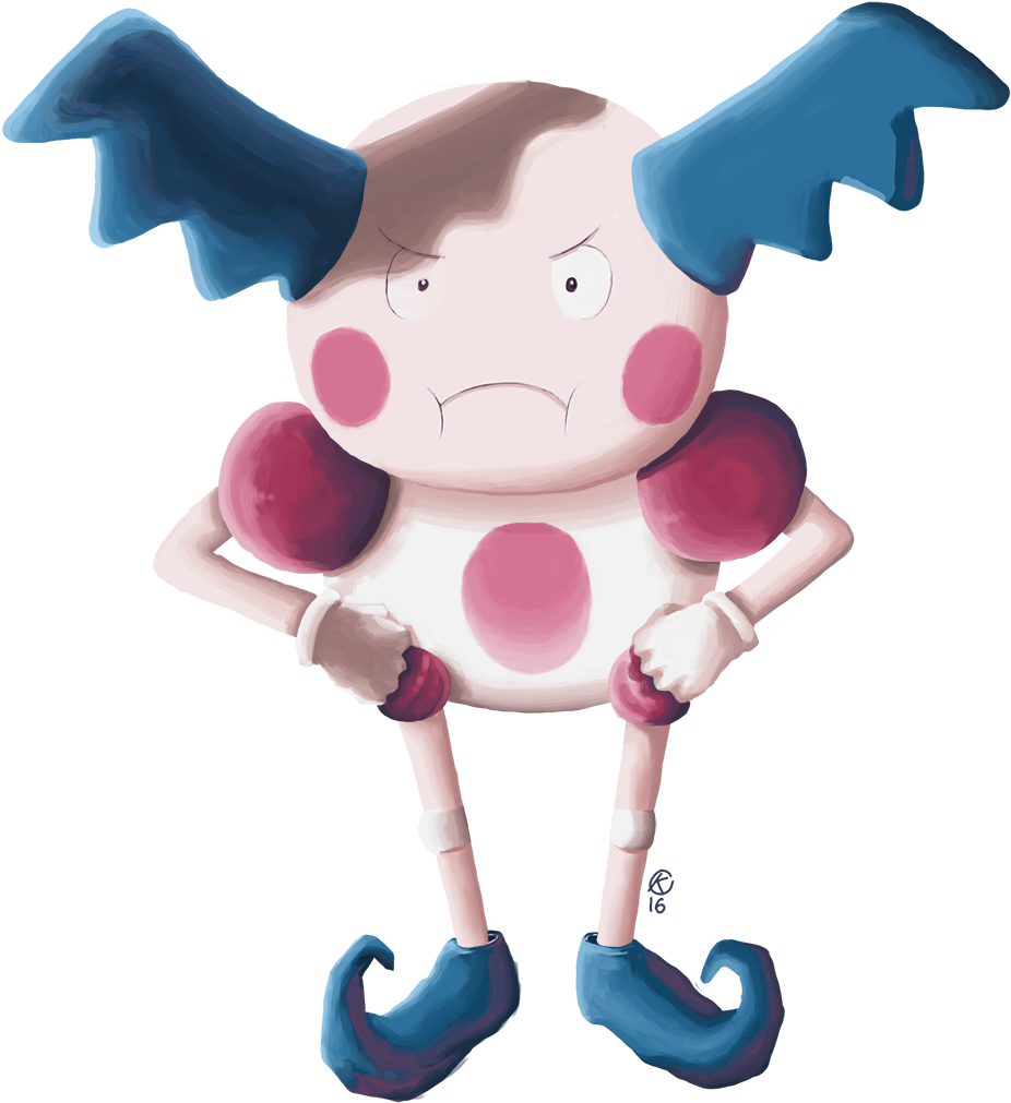 Mr Mime Is Not Satisfied - Cartoon Clipart (926x1011), Png Download