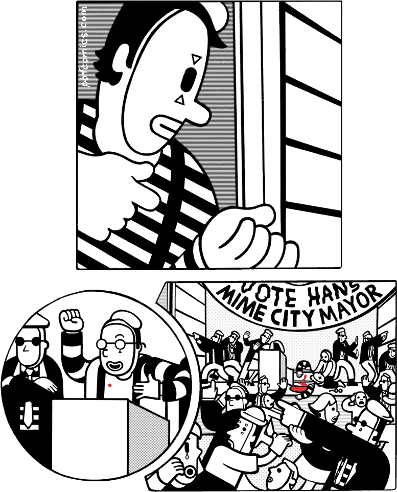 Mime City - « - Perry Bible Fellowship Satoshi Clipart (800x992), Png Download