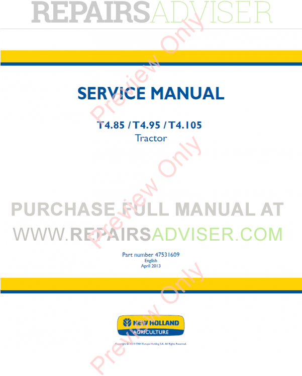 New Holland T4 - New Holland Agriculture Clipart (600x800), Png Download