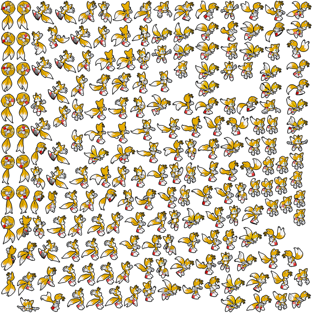 Transparent Tails Sprite Png Ugandan Knuckles Sprite Sheet Png Images ...