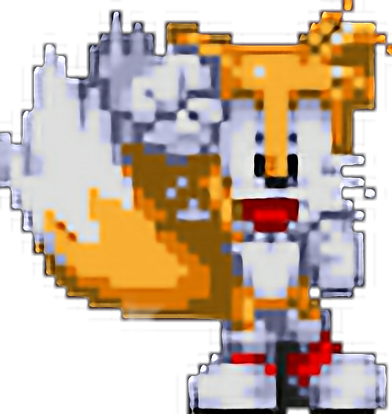 #tails #sonic #sega #genesis #90s #retro #sprite #sonicthehedgehog Clipart (568x600), Png Download