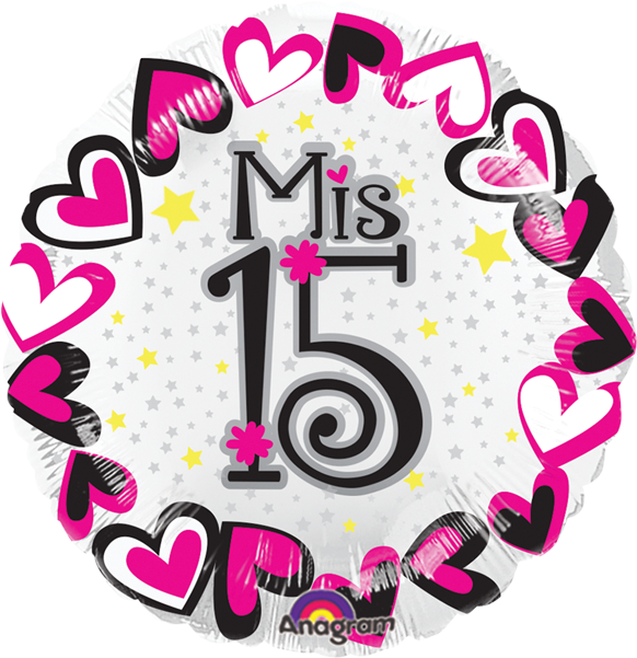 15 Años Letras Png - Mis Xv Años Logo Vector Clipart (600x600), Png Download