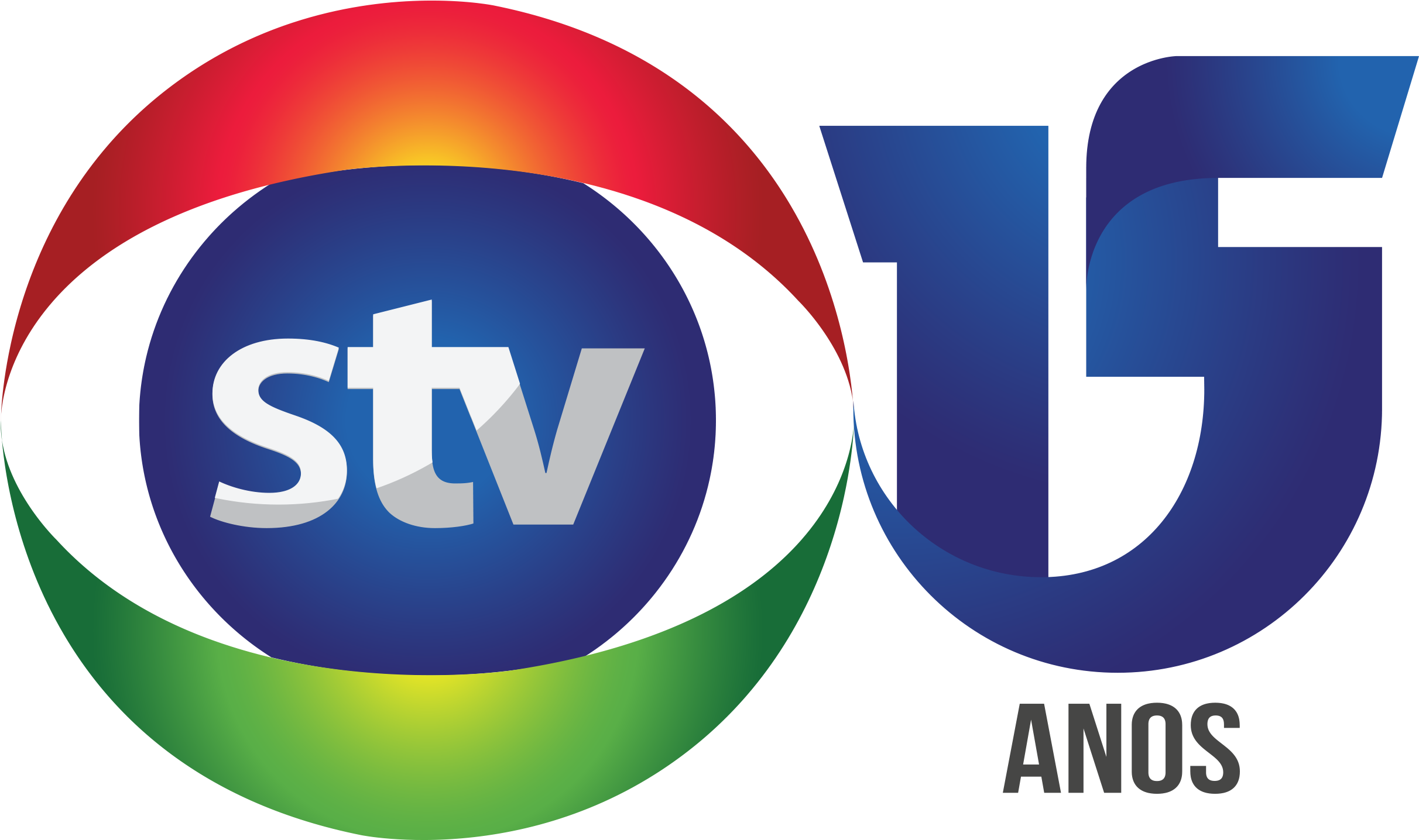 Stv 15 Anos - Stv Clipart (2423x1488), Png Download
