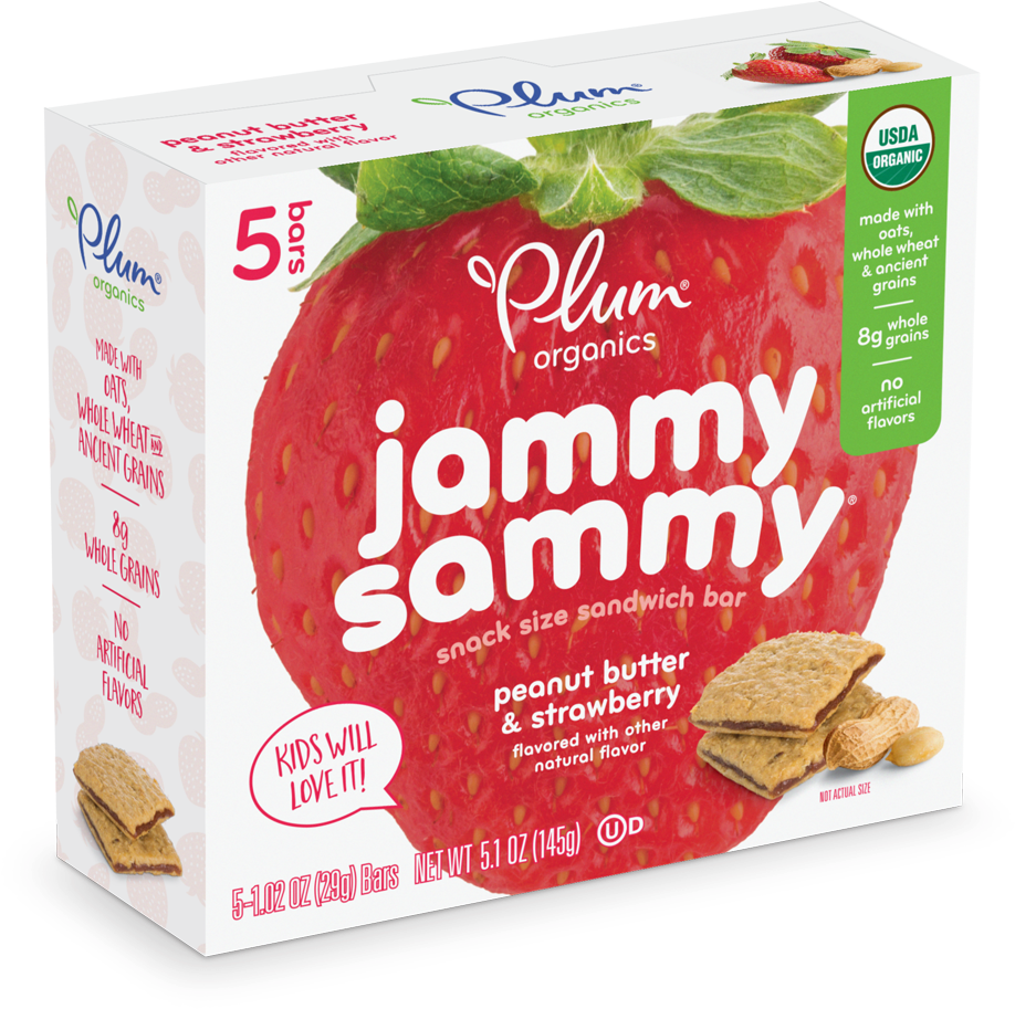 Plum Organics Jammy Sammy Clipart (1000x939), Png Download
