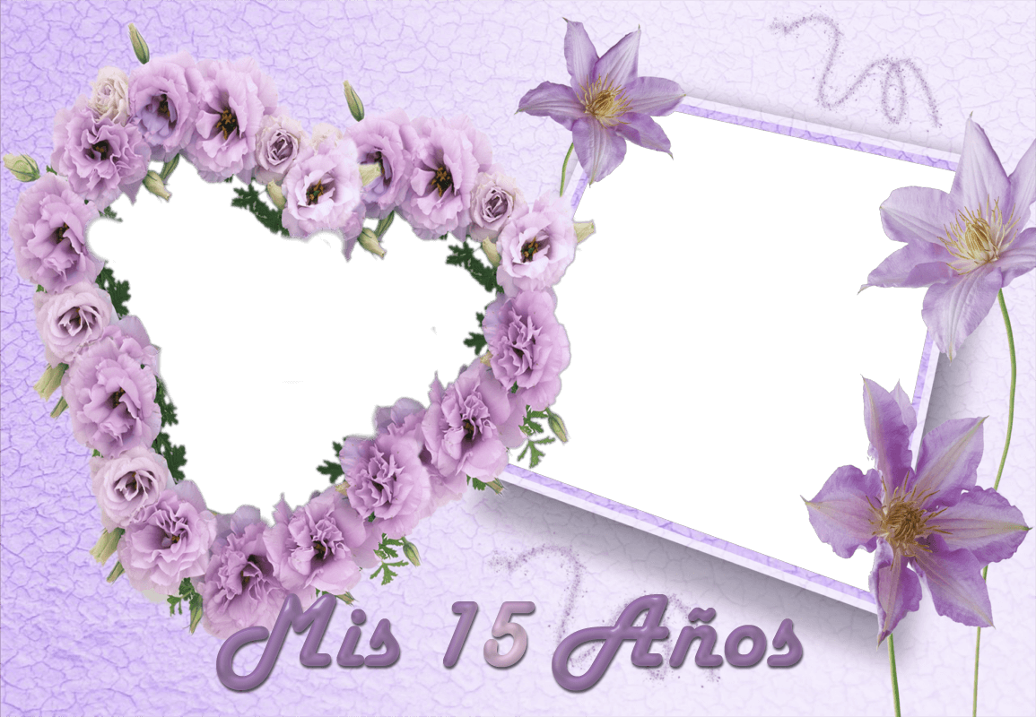 Marco De Fotos Morado Mis Quince Años - مسجات صباح يوم الجمعه Clipart (1155x800), Png Download