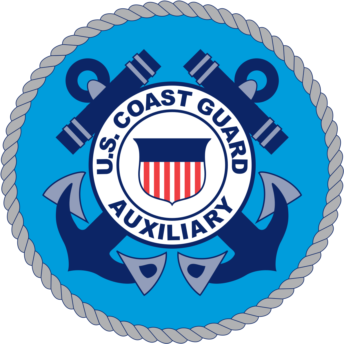 Coast Guard Auxiliary Seal Clipart (1200x1200), Png Download