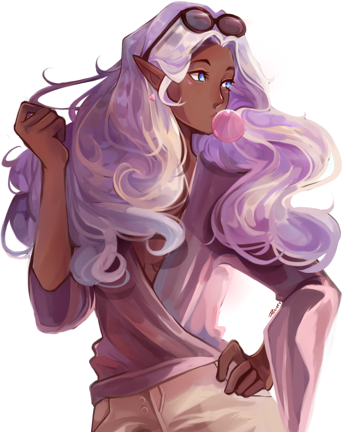 Princess Allura Human Hair Color Purple Fictional Character - Allura Voltron Art Clipart (1280x1536), Png Download