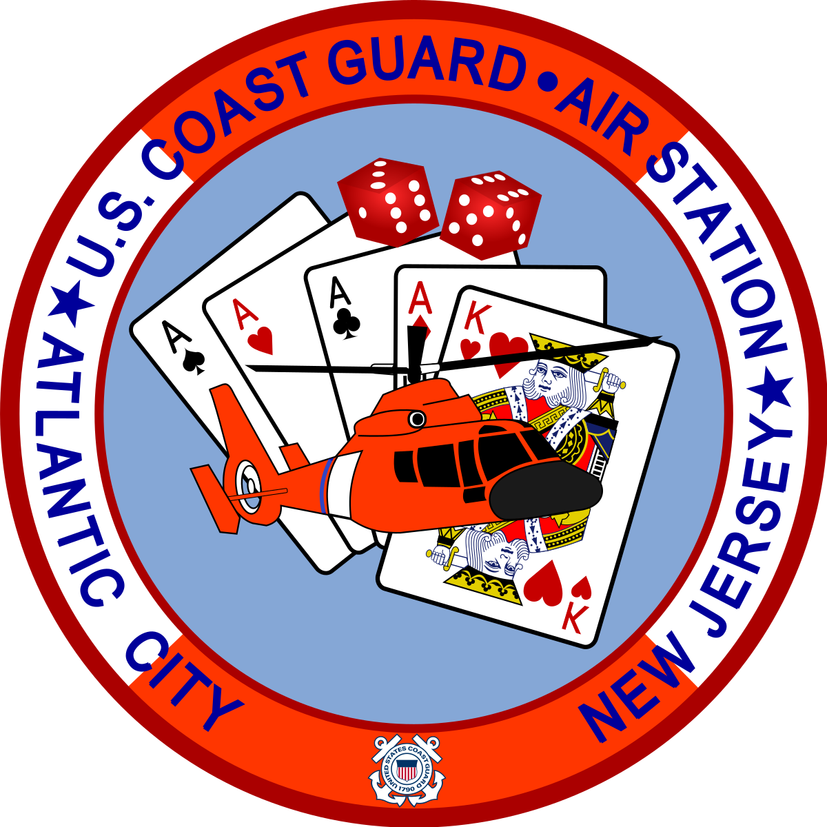 Coast Guard Air Station Atlantic City - Sunshine Beach State High School Logo Clipart (1200x1200), Png Download