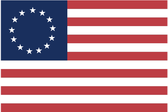 Betsyross - Png American Flag Vector Clipart (570x600), Png Download