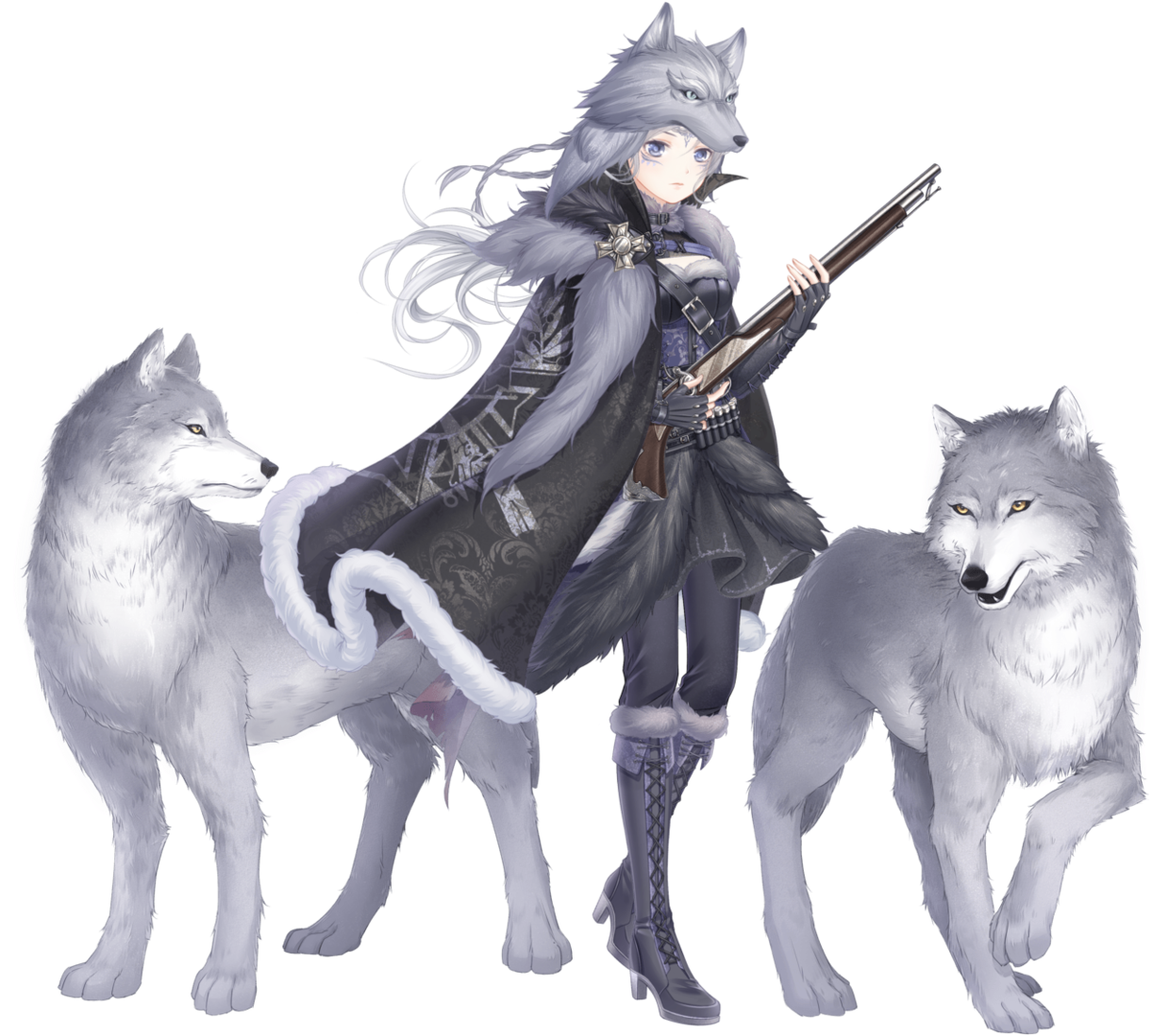 Snow Wolf - Love Nikki Dress Up Queen Clipart (1280x1135), Png Download