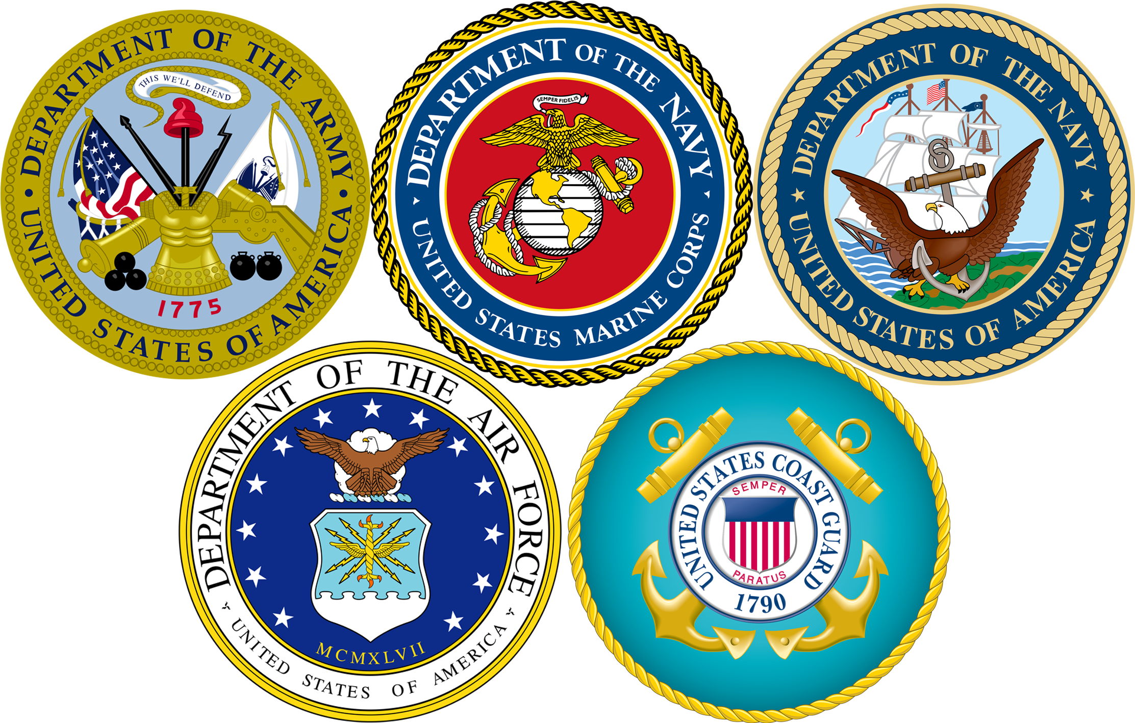 Wilson High School Militaryemblems - Military Clipart (2550x1500), Png Download