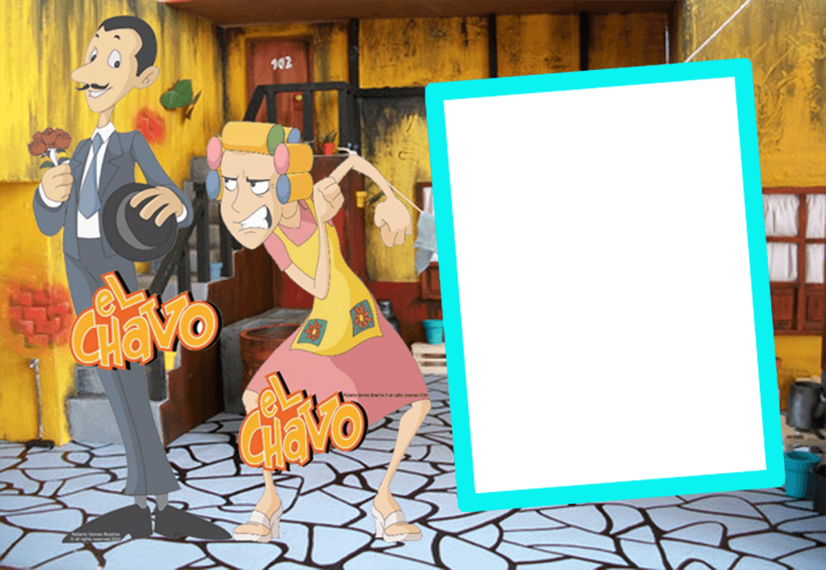 Marco Foto El Chavo - El Chavo Animado Clipart (1200x829), Png Download
