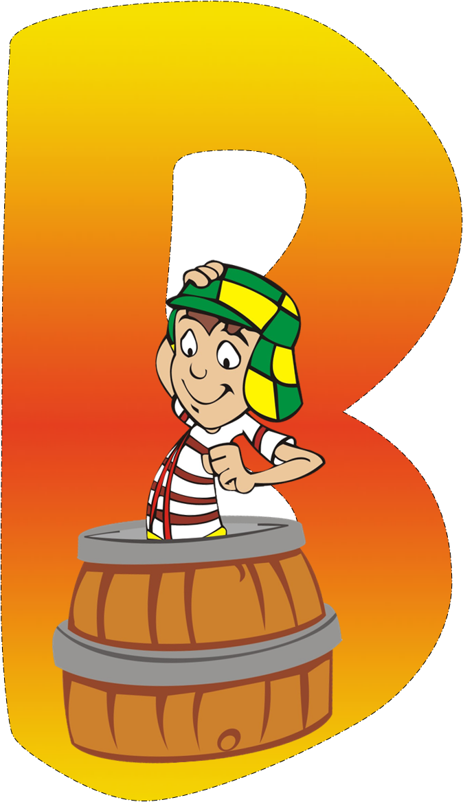 Alfabeto Del Chavo Del - Letras Turma Do Chaves Clipart (674x1168), Png Download