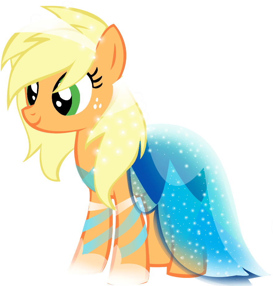Mlp Applejack Hairstyles 5 By Samantha - My Little Pony Applejack Dress Clipart (900x1017), Png Download