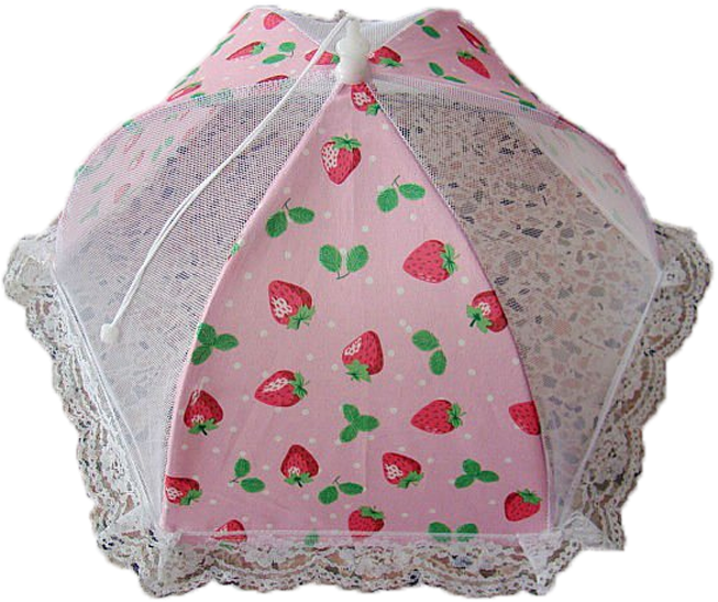 Foldable Food Cover Tent With Flowery Pattern Mesh - Umbrella Clipart (800x800), Png Download