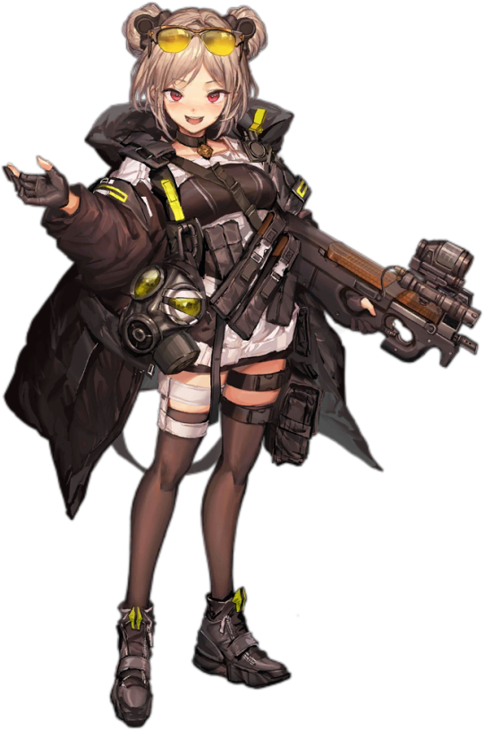 P 90 Girls Frontline Clipart (551x827), Png Download