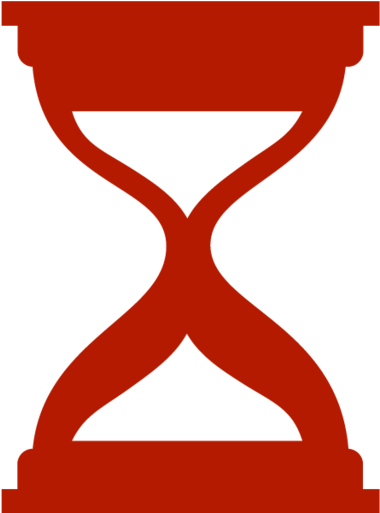 Hourglass - Sand Timer Red Icon Clipart (750x750), Png Download
