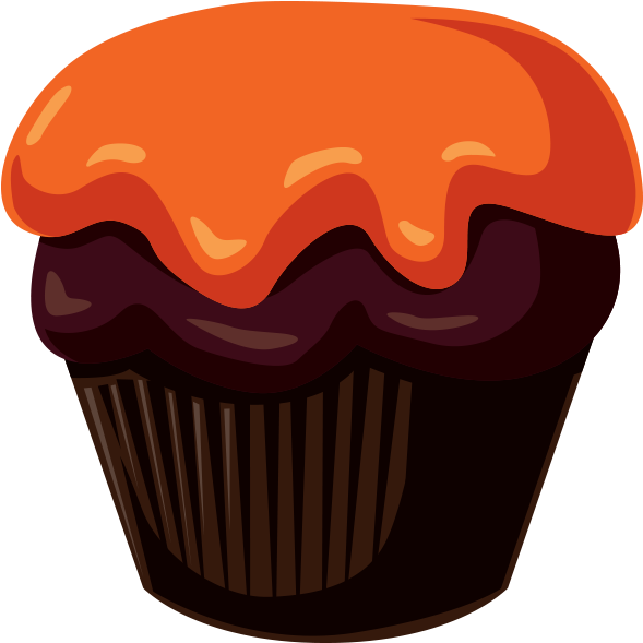 Spooky Wooky Emoji , Png Download - Cupcake Clipart (589x589), Png Download
