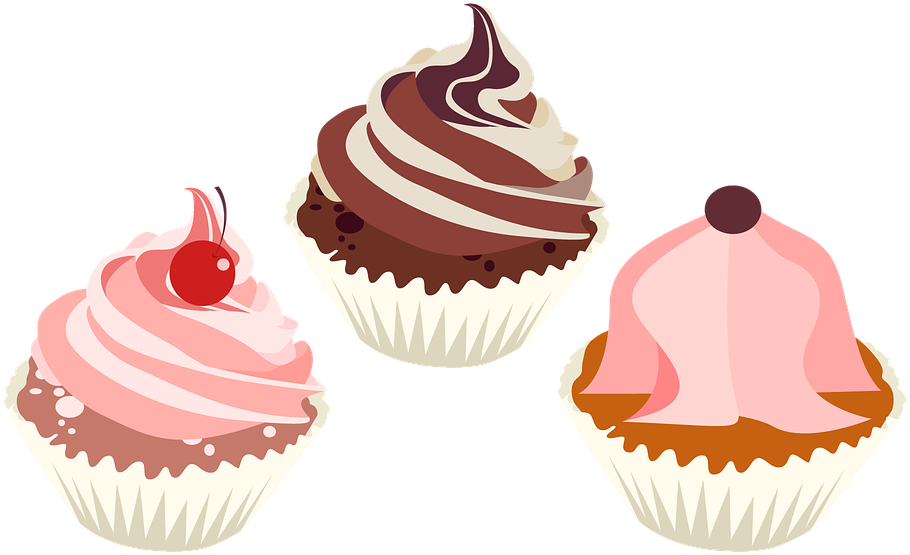 Free Pictures On Pixabay - Cupcakes .png Clipart (960x600), Png Download