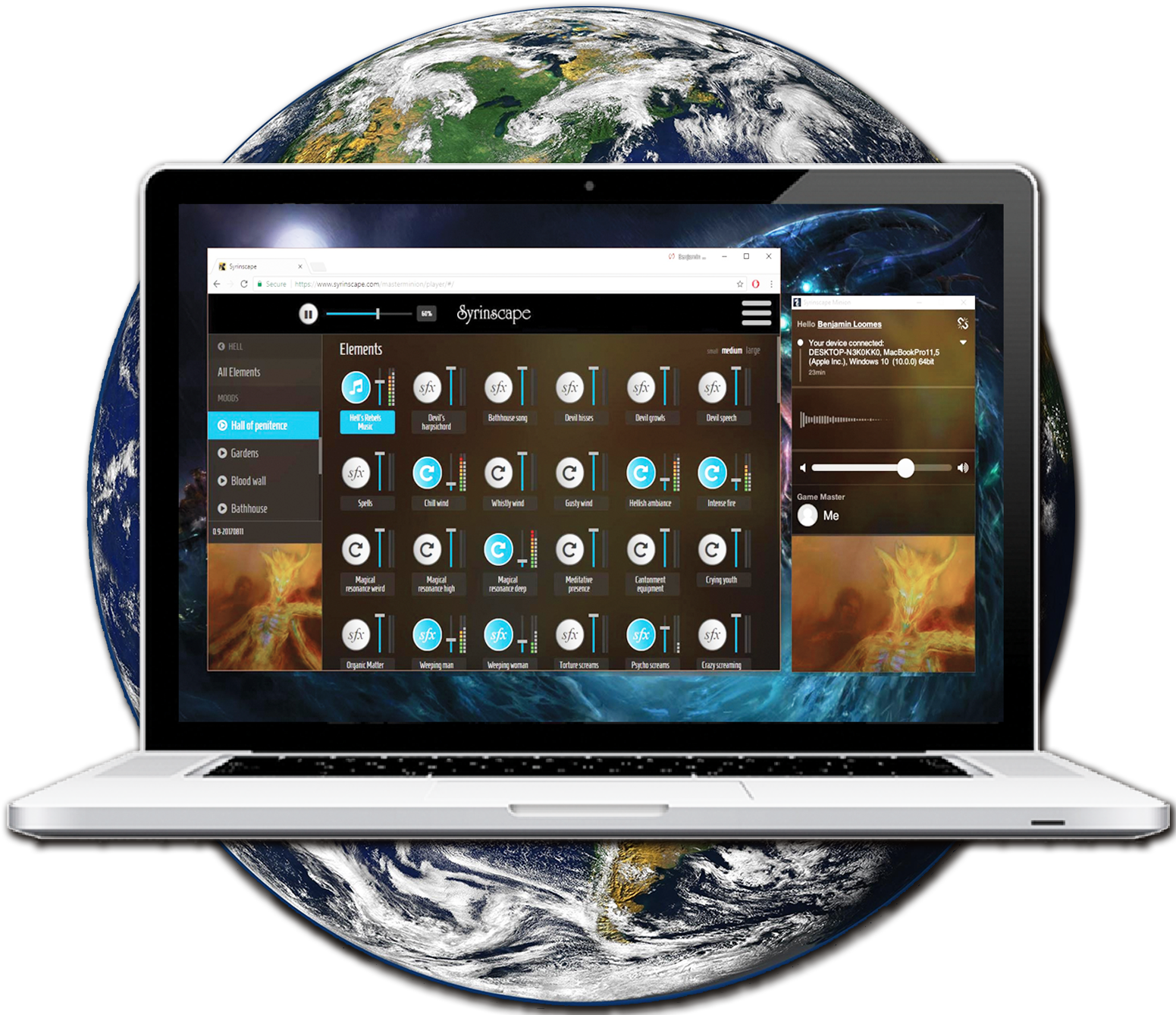 What Is The Syrinscape Online Player - Earth Clipart (1550x1348), Png Download