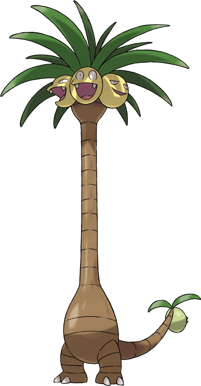 My Hype Is Quite Literally Off The Charts, And Where - Pokemon Exeggutor Alola Form Clipart (1280x1280), Png Download
