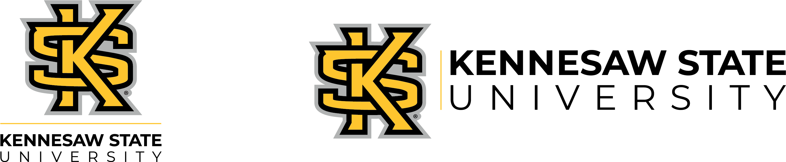 Kennesaw State University Logo - Kennesaw State Logo Clipart (3570x1200), Png Download