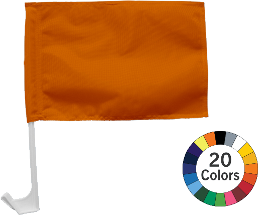 Small Stock Color Car Flags Can Create Uniformity On - Flag Clipart (686x600), Png Download