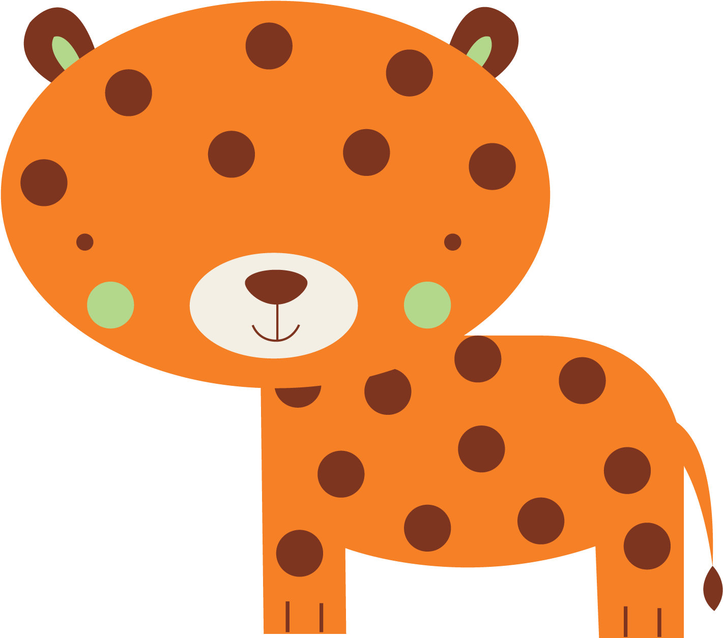 Animalitos Safari Celeste Clipart (1500x1500), Png Download